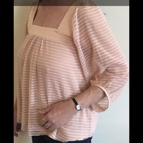 ANTHROPOLOGIE  Meadow Rue 3/4 sleeve top XS NWT - Picture 9 of 10
